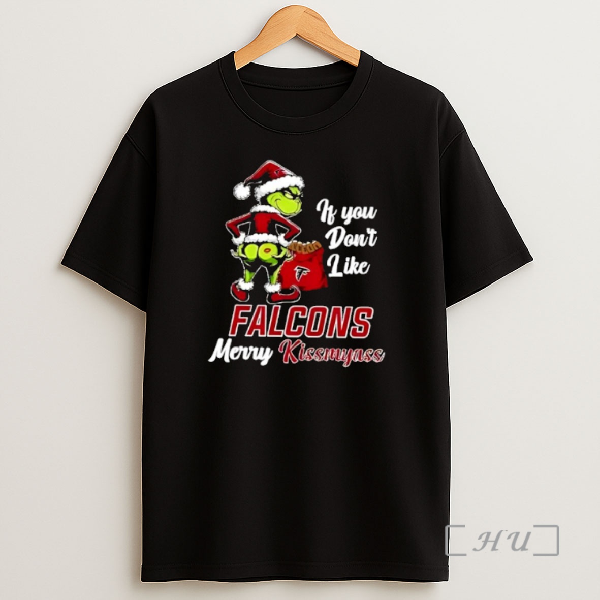 Officials Grinch Christmas If You Dont Like Atlanta Falcons Merry Kissmyass Shirt Sweatshirt Tee