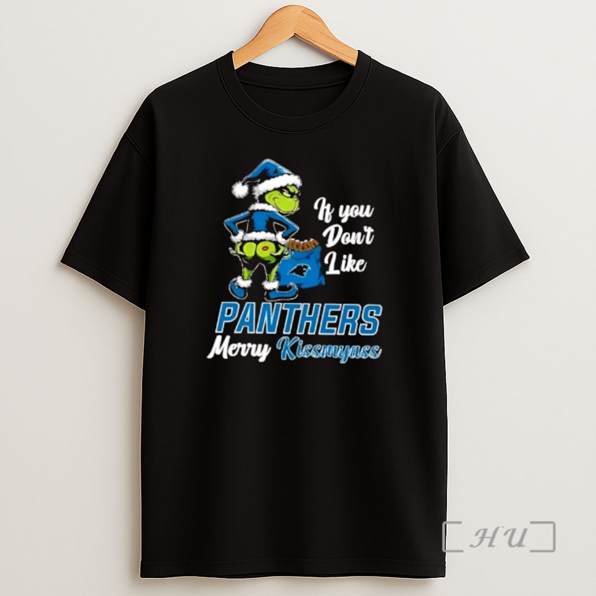 Officials Grinch Christmas If You Dont Like Carolina Panthers Merry Kissmyass Shirt Sweatshirt Tee