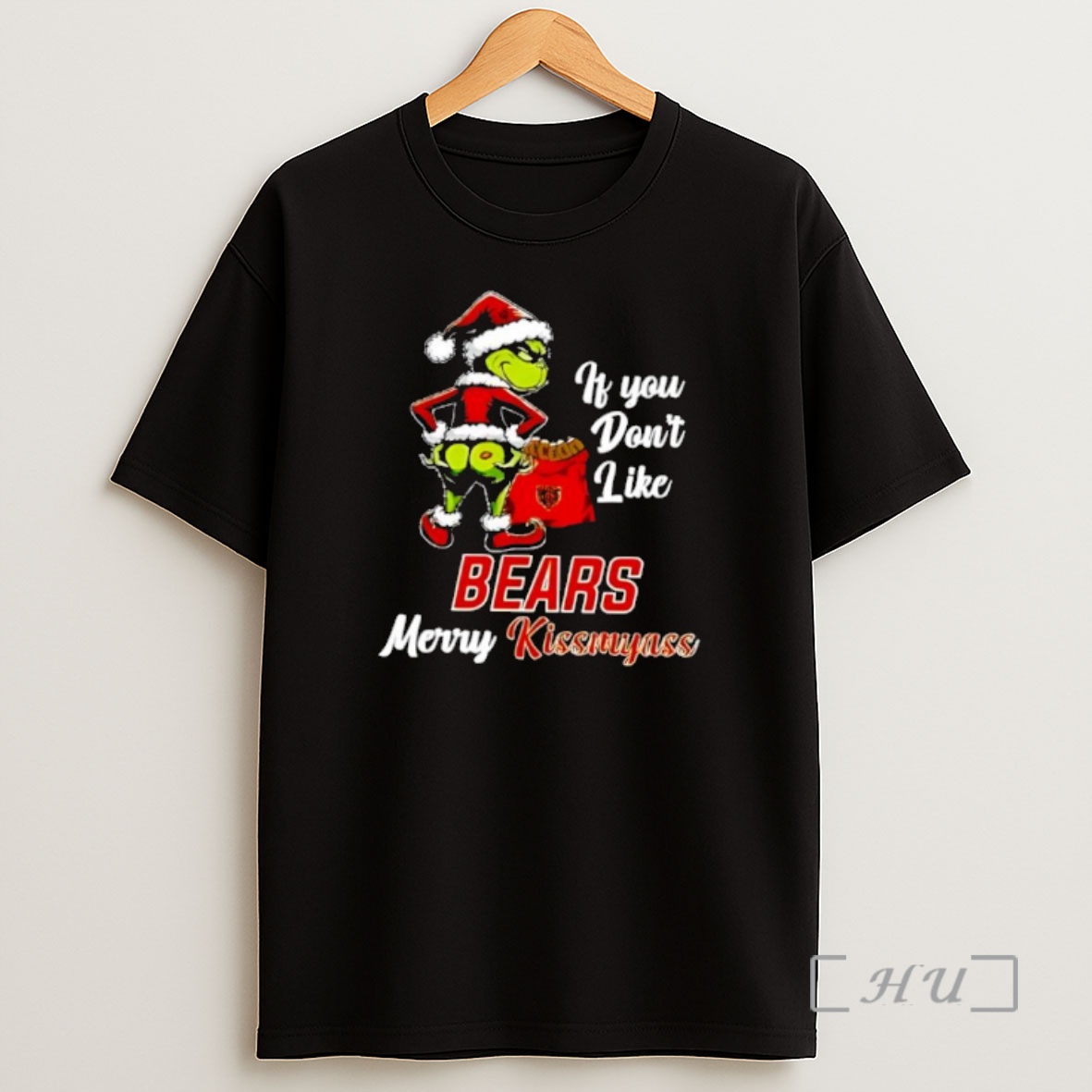 Officials Grinch Christmas If You Dont Like Chicago Bears Merry Kissmyass Shirt Sweatshirt Tee