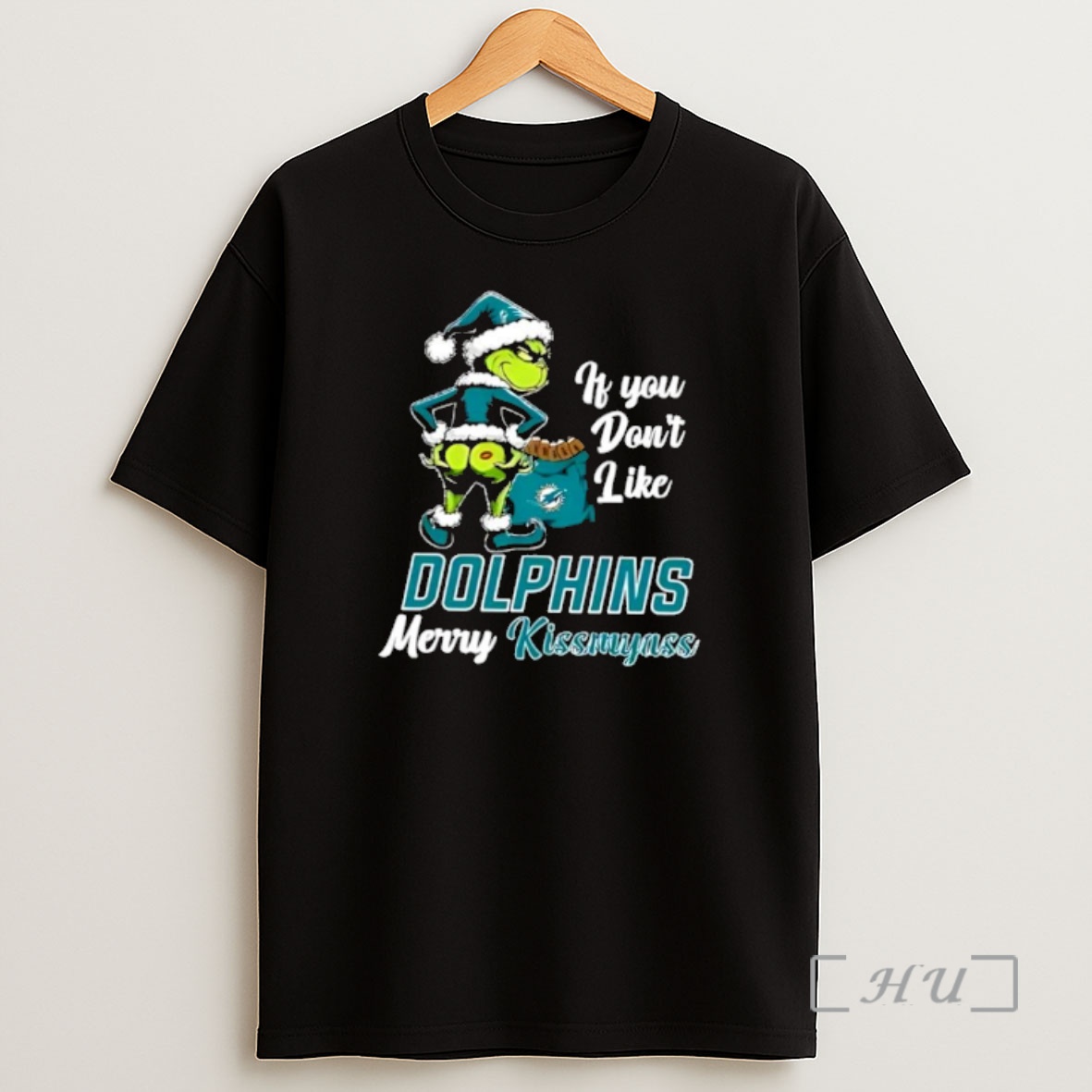 Officials Grinch Christmas If You Dont Like Miami Dolphins Merry Kissmyass Shirt Sweatshirt Tee