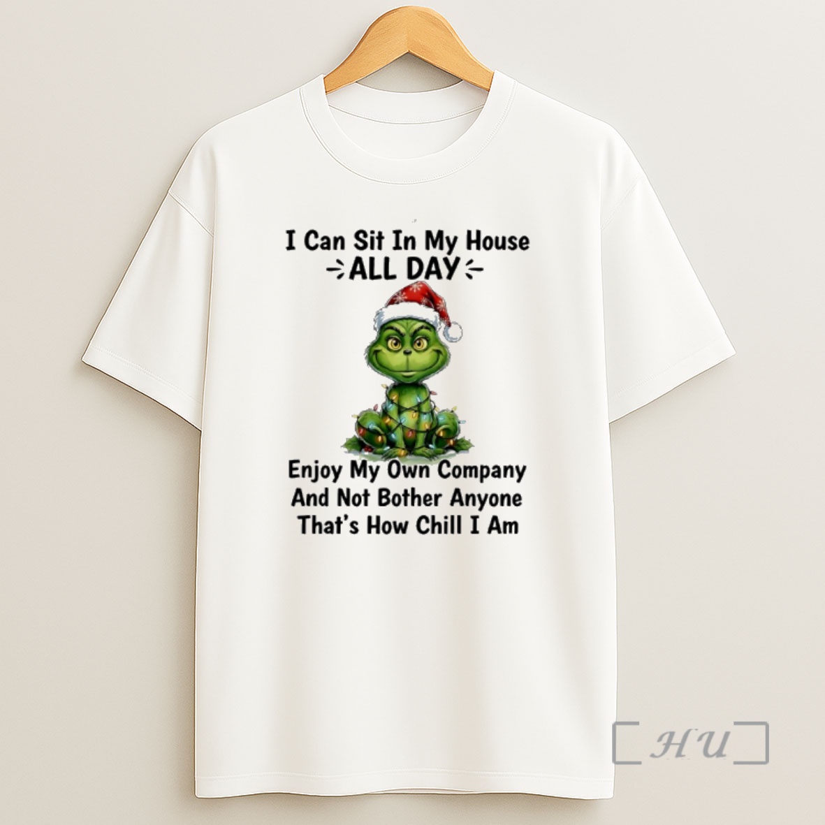 Officials Grinch Christmas Light I Can Sit In My House All Day Enjoy My Own Company And Not Bother Anyone Thats How Chill I Am Premium Shirt Sweatshirt Tee