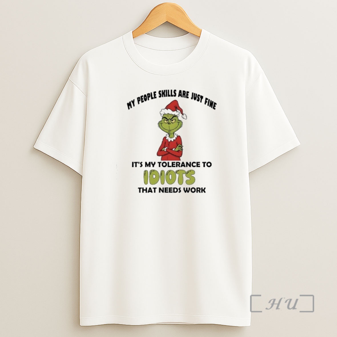Officials Grinch Christmas My People Skills Are Just Fine Its My Tolerance To Idiots That Needs Work Shirt Sweatshirt Tee