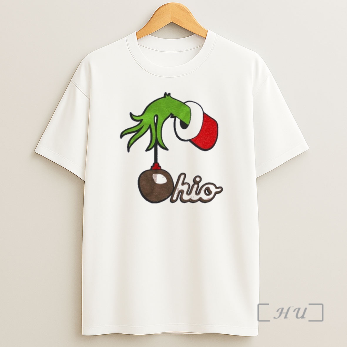 Officials Grinch Hand Holding Ohio Premium Shirt Sweatshirt Tee