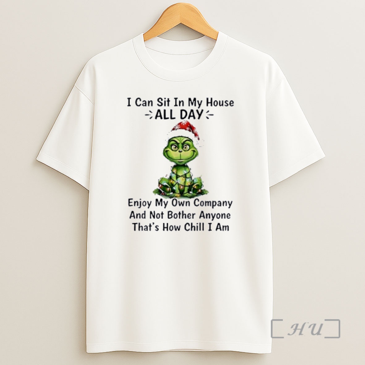 Officials Grinch I Can Sit In My House All Day Enjoy My Own Company Christmas Premium Shirt Sweatshirt Tee