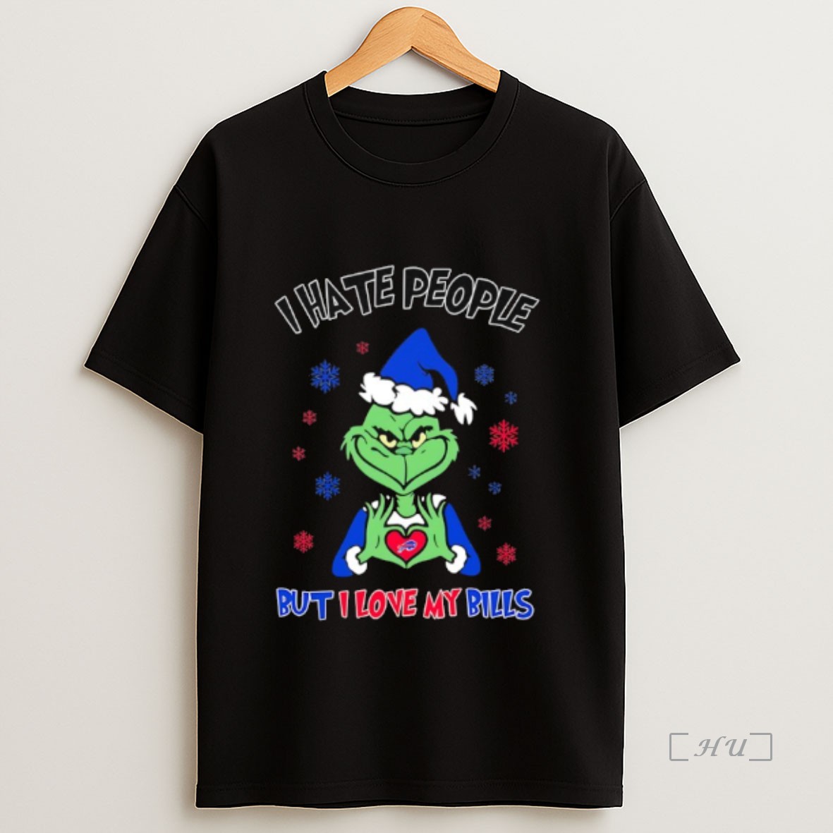 Officials Grinch I Hate People But I Love My Buffalo Bills Christmas Premium Shirt Sweatshirt Tee