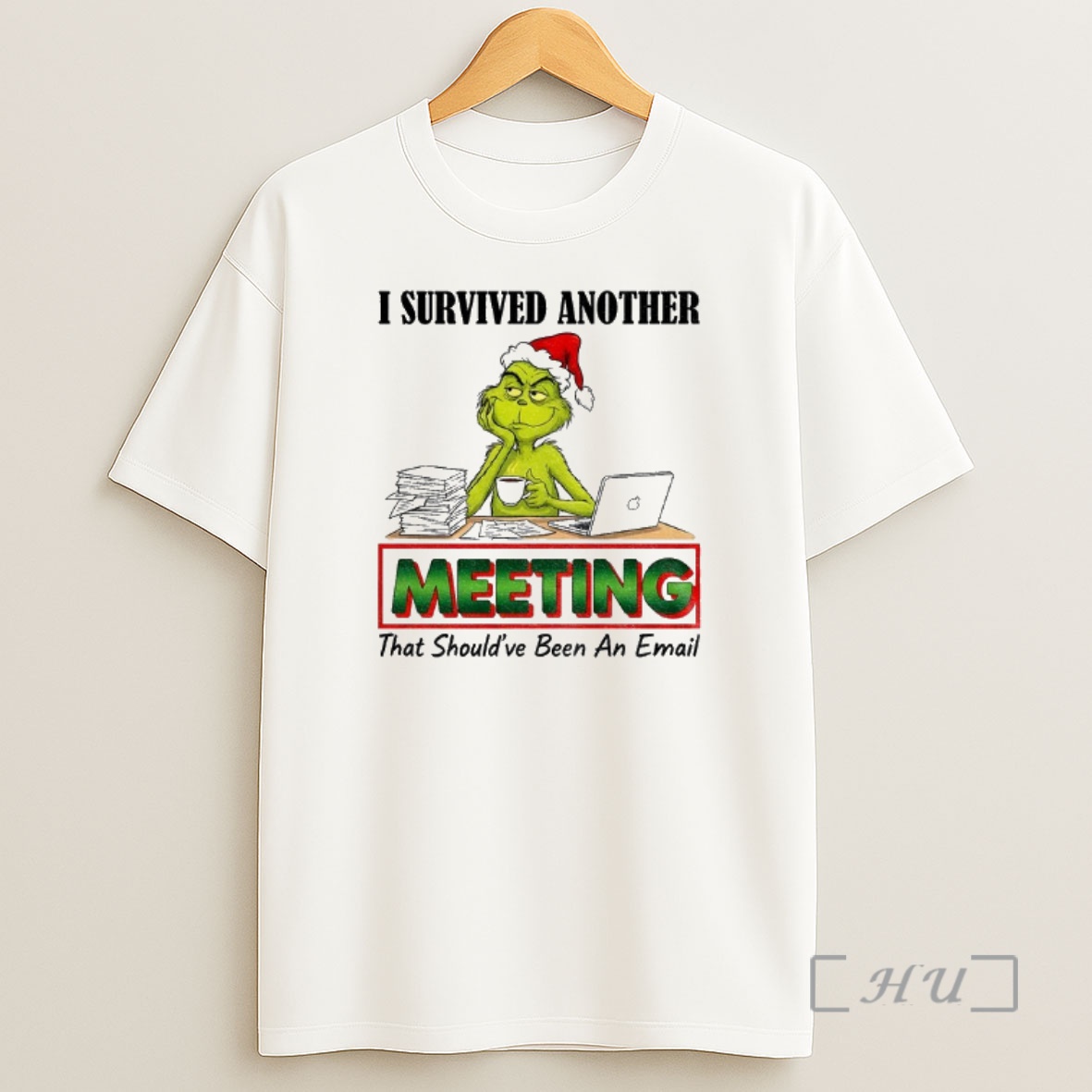Officials Grinch I Survived Another Meeting That Shouldve Been An Email Christmas Premium Shirt Sweatshirt Tee