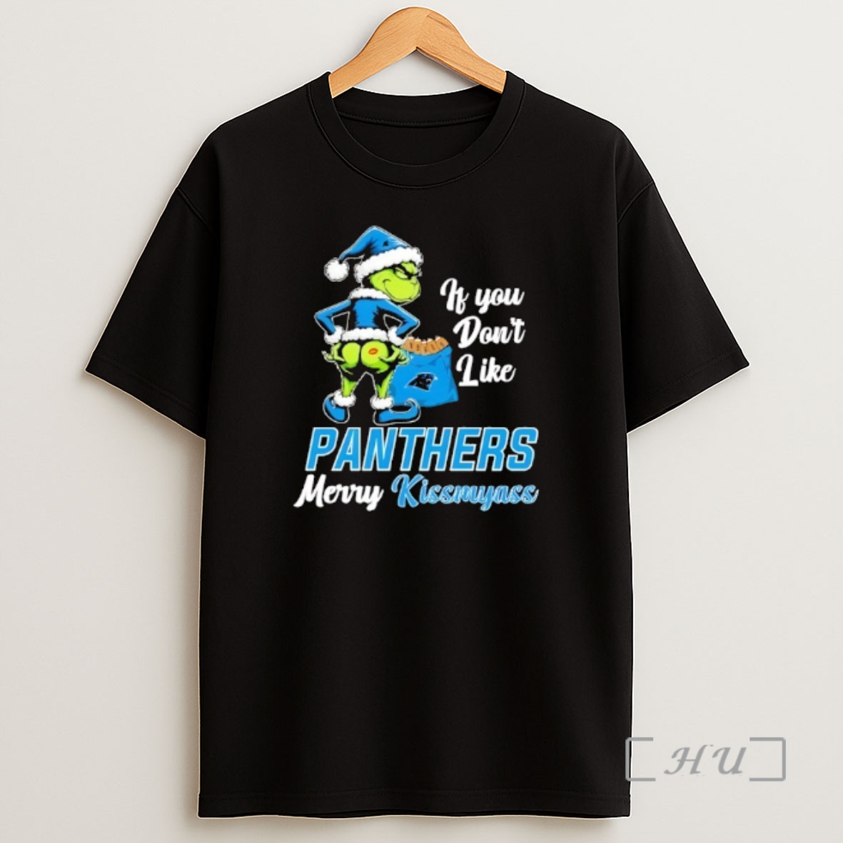 Officials Grinch If You Dont Like Carolina Panthers Merry Kissmyass Shirt Sweatshirt Tee