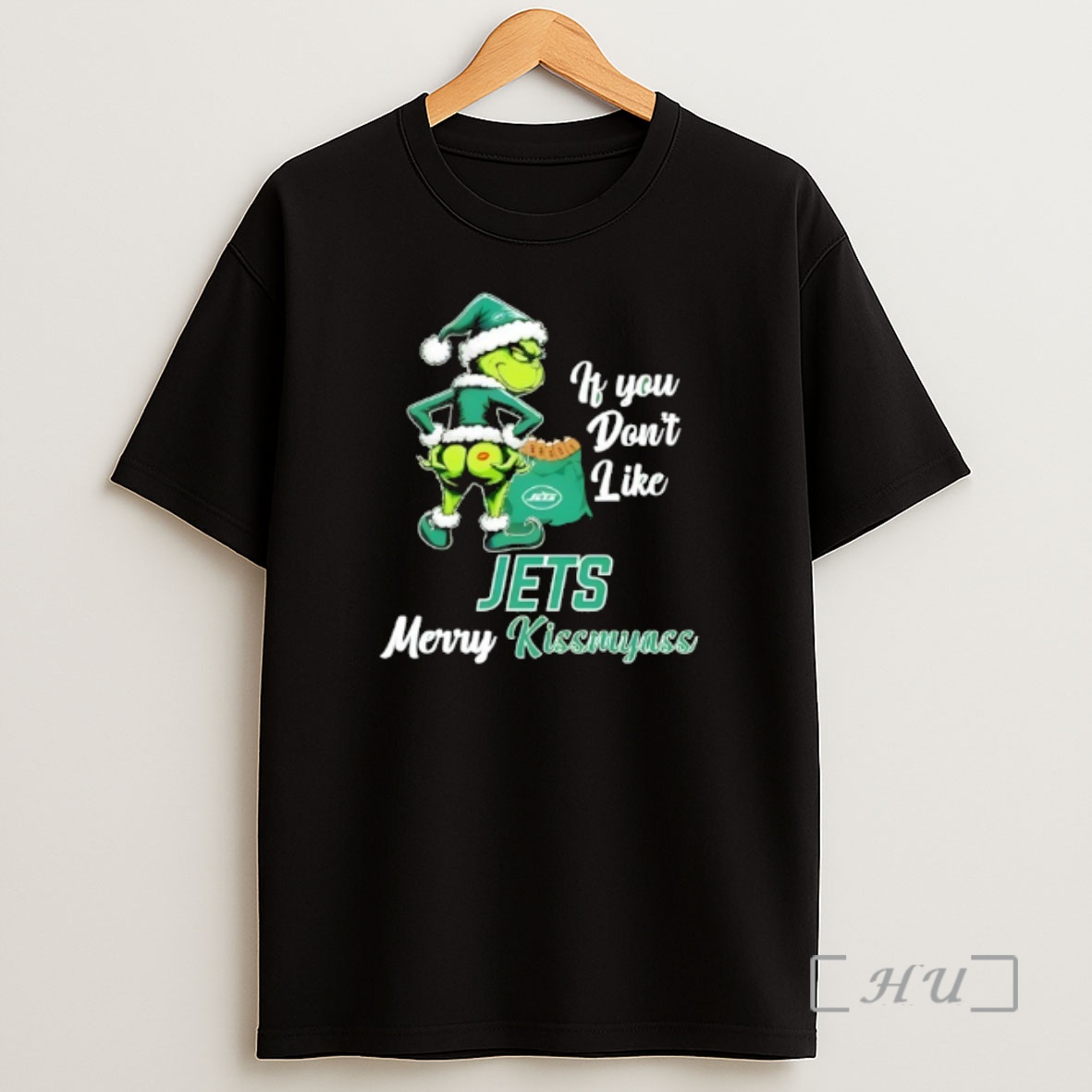 Officials Grinch If You Dont Like New York Jets Merry Kissmyass Shirt Sweatshirt Tee