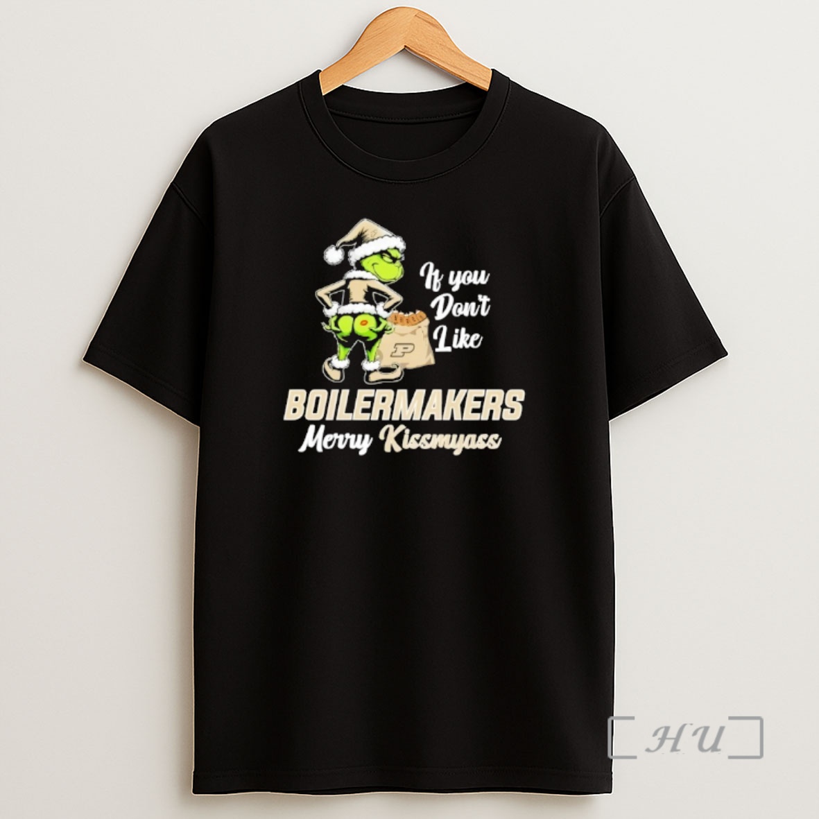Officials Grinch If You Dont Like Purdue Boilermakers Merry Kissmyass Shirt Sweatshirt Tee