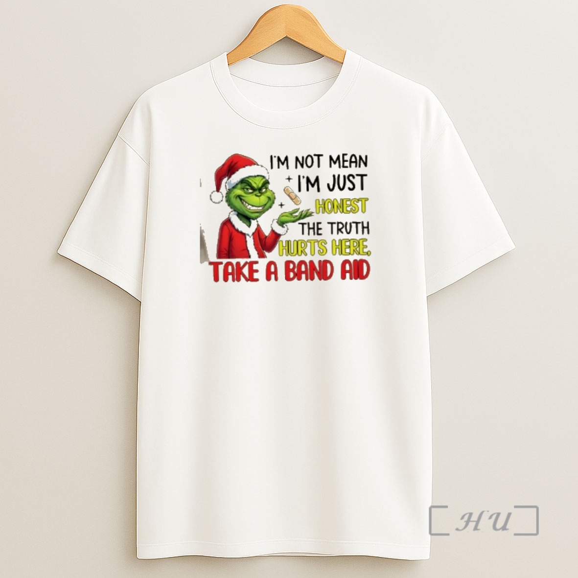Officials Grinch Im Not Mean Im Just Honest The Truth Hurts Here Take A Band Aid Christmas Shirt Sweatshirt Tee