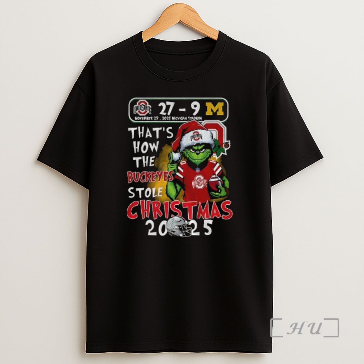 Officials Grinch Ohio State Buckeyes Football Vs Michigan Wolverines Football Thats How The Buckeyes Stole Christmas Premium Shirt Sweatshirt Tee