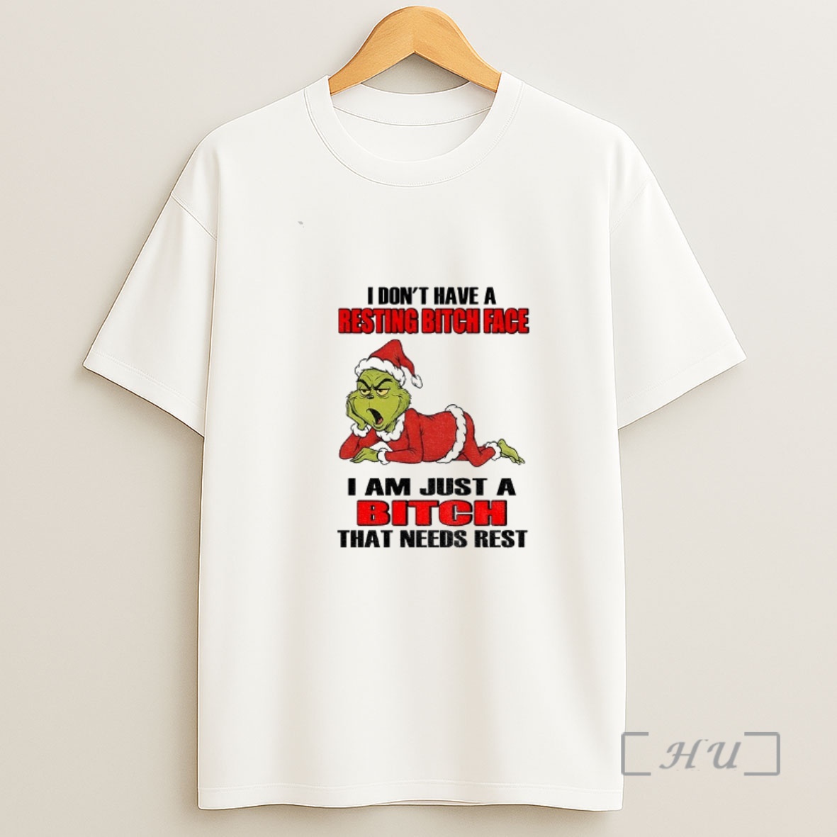 Officials Grinch Santa I Dont Have A Resting Bitch Face I Am Just A Bitch That Needs Rest Christmas Shirt Sweatshirt Tee