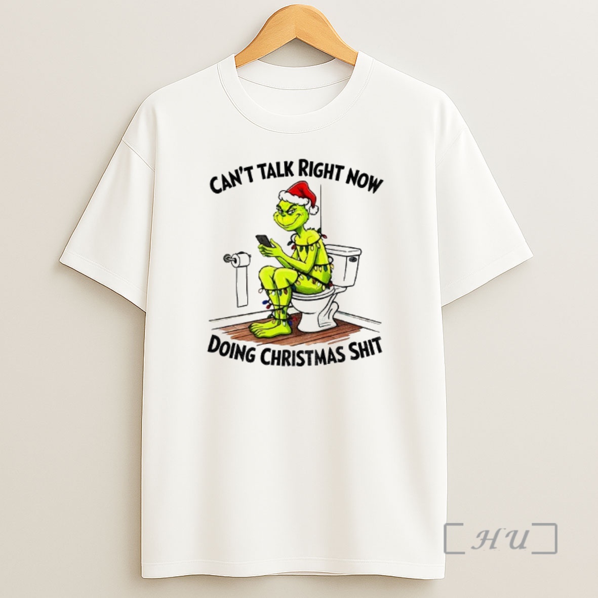 Officials Grinch Santa Cant Talk Right Now Doing Christmas Shit Shirt Sweatshirt Tee