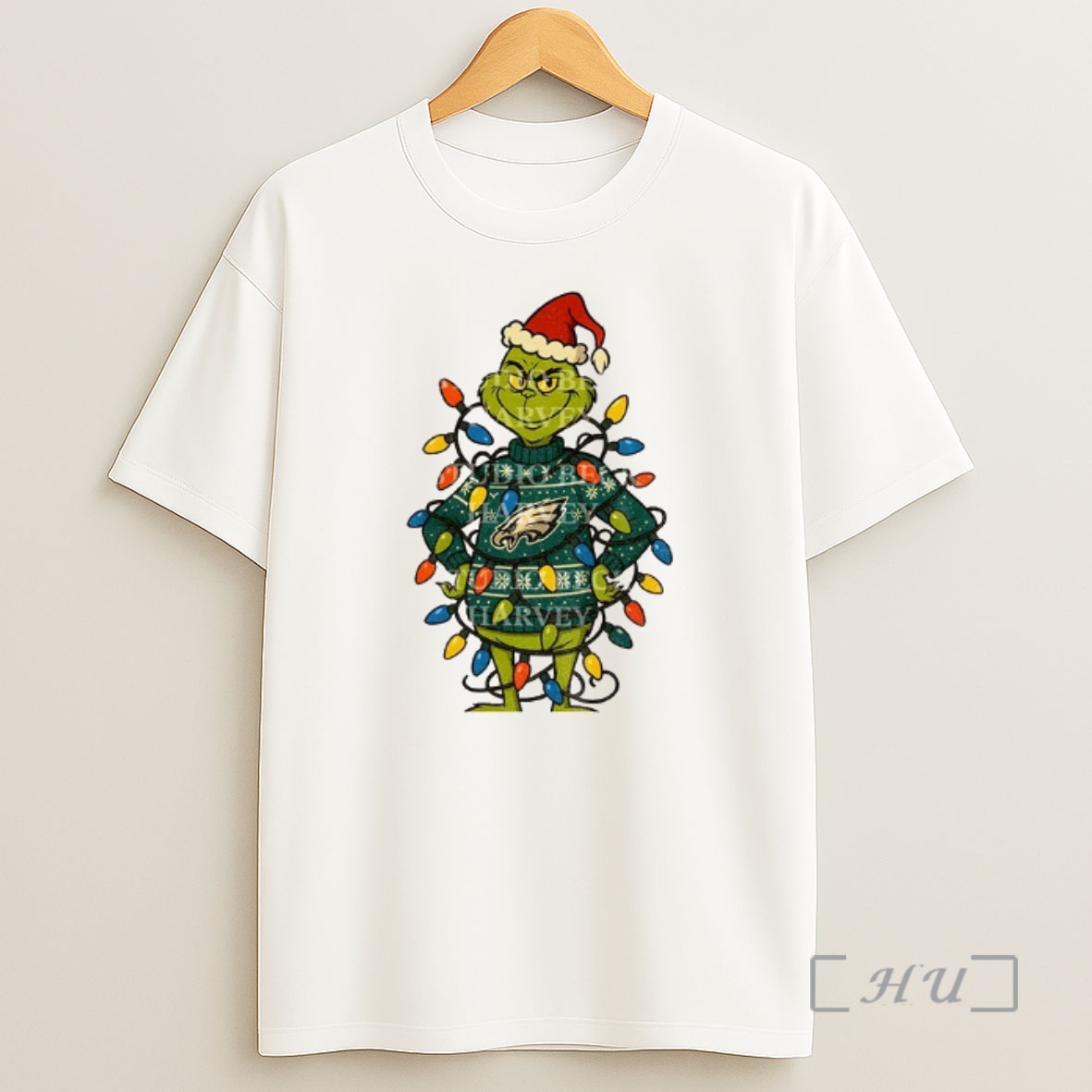 Officials Grinch Santa Hat Philadelphia Eagles Football Nfl Christmas 2025 Shirt Sweatshirt Tee