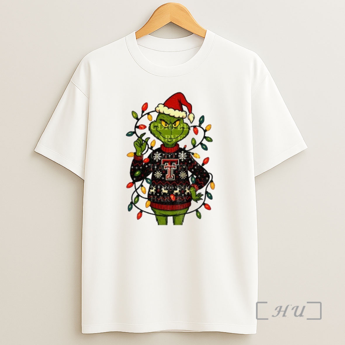 Officials Grinch Santa Hat Texas Tech Red Raiders Football Christmas 2025 Shirt Sweatshirt Tee