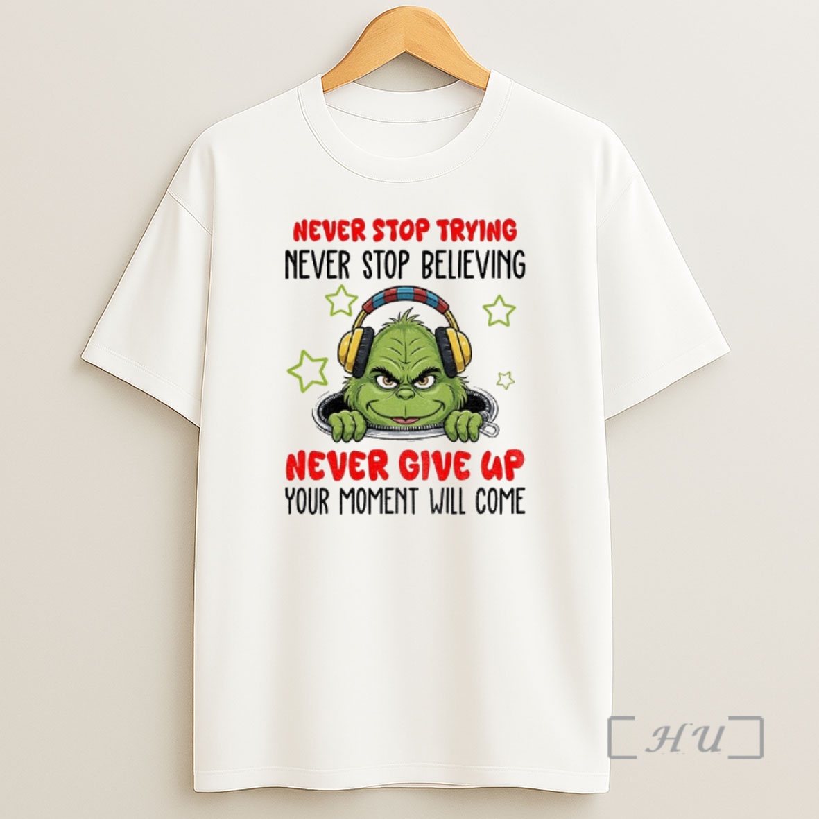 Officials Grinch Santa Never Stop Trying Never Stop Believing Never Give Up Your Moment Will Come Christmas Shirt Sweatshirt Tee