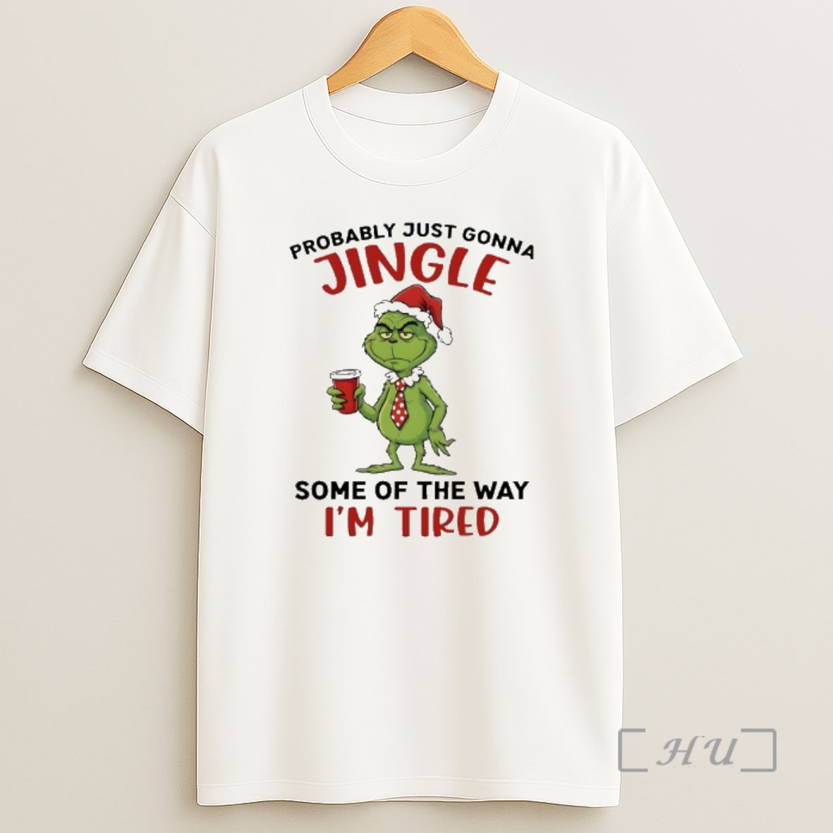 Officials Grinch Santa Probably Just Gonna Jingle Some Of The Way Im Tired Shirt Sweatshirt Tee