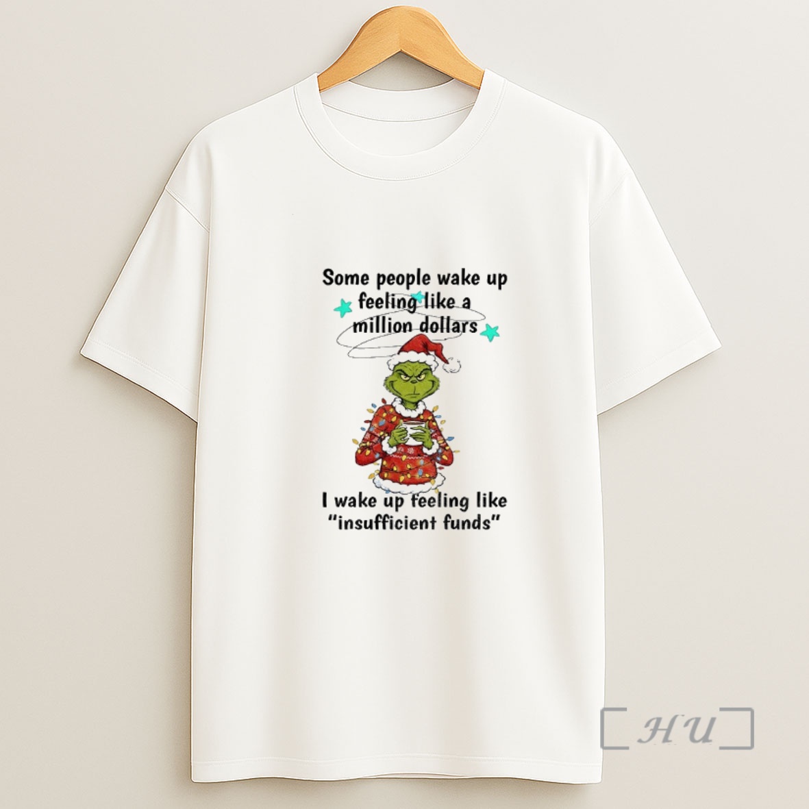 Officials Grinch Santa Some People Wake Up Feeling Like A Million Dollars I Wake Up Feeling Christmas Premium Shirt Sweatshirt Tee