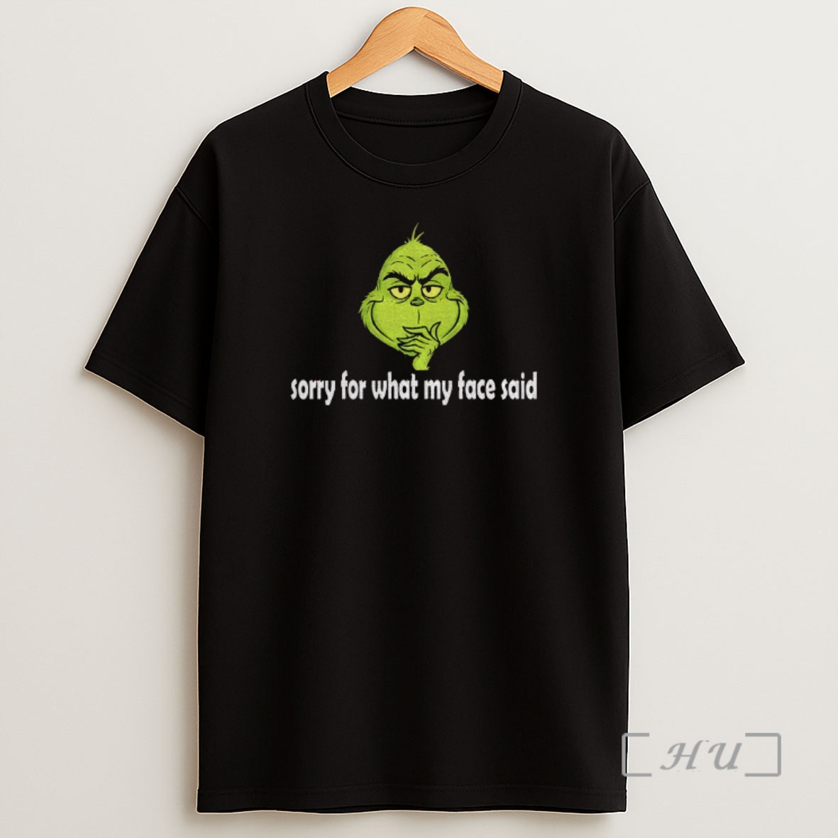 Officials Grinch Santa Sorry For What My Face Said Christmas Shirt Sweatshirt Tee