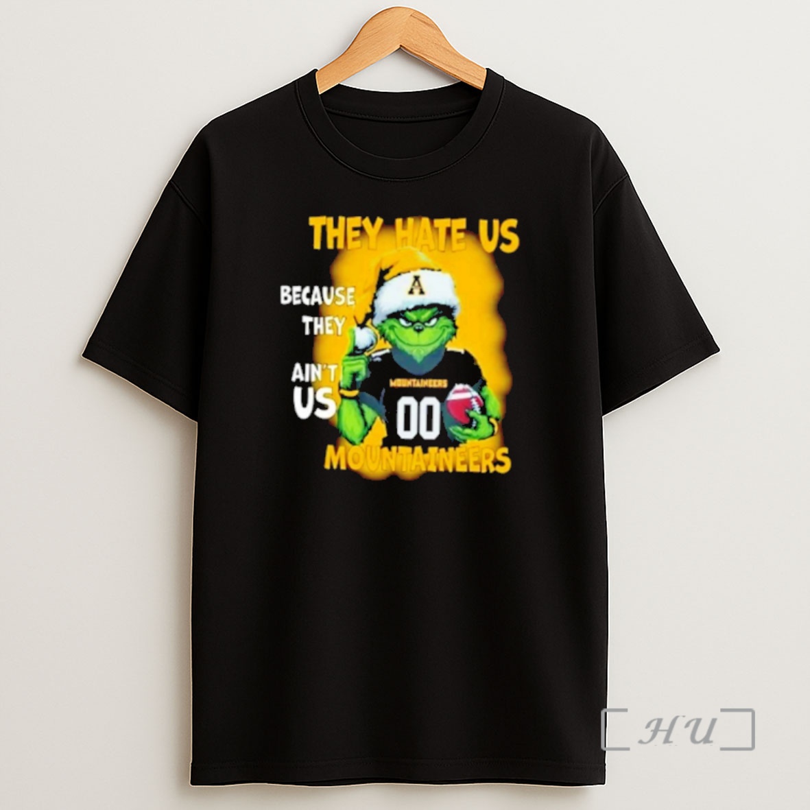 Officials Grinch Santa They Hate Us Because They Aint Us Appalachian State Mountaineers Shirt Sweatshirt Tee