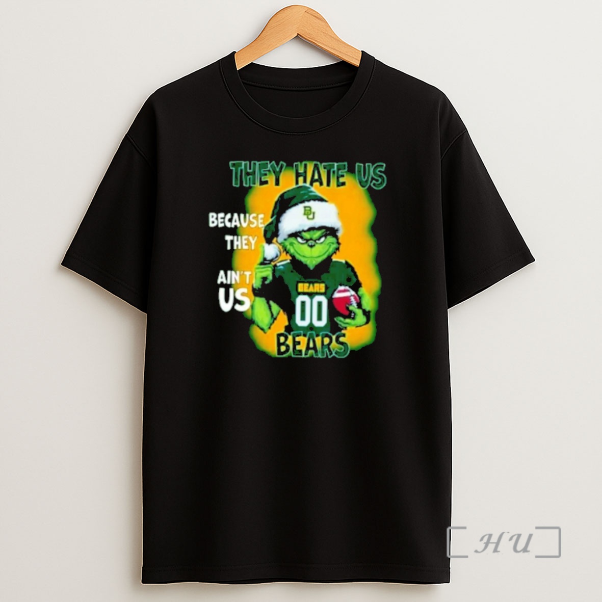 Officials Grinch Santa They Hate Us Because They Aint Us Baylor Bears Shirt Sweatshirt Tee