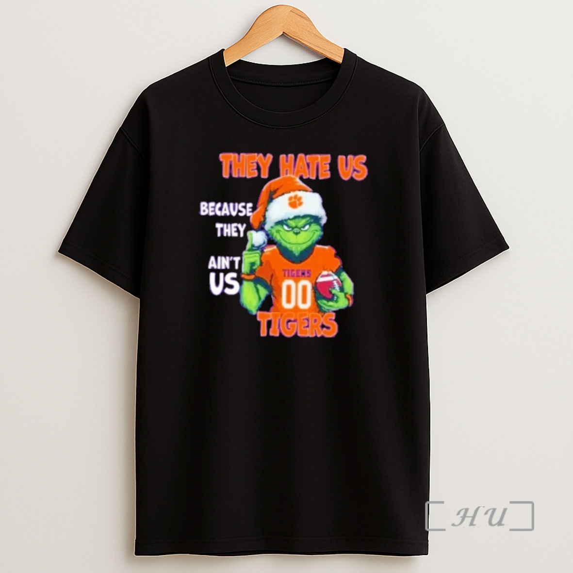 Officials Grinch Santa They Hate Us Because They Aint Us Clemson Tigers Shirt Sweatshirt Tee