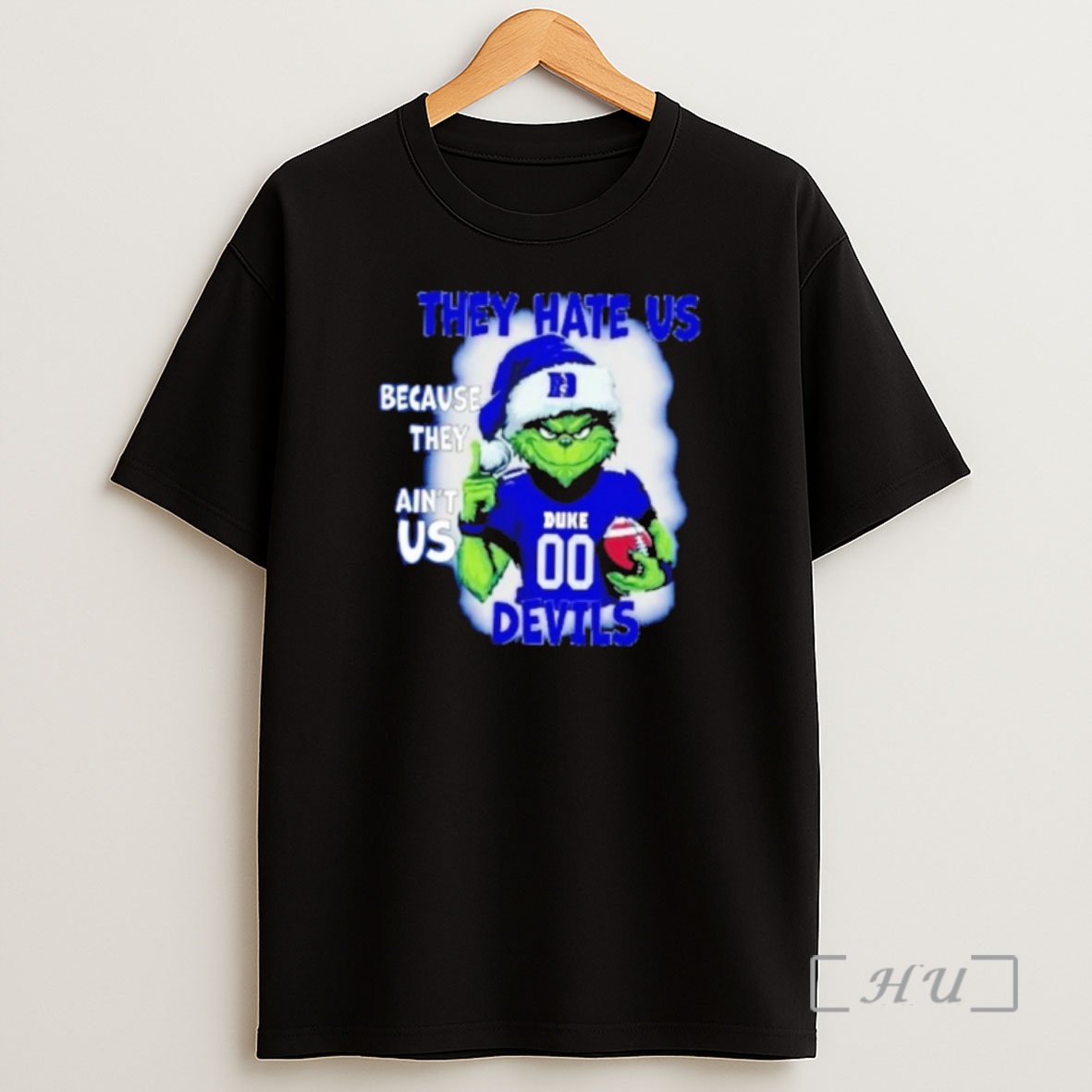 Officials Grinch Santa They Hate Us Because They Aint Us Duke Blue Devils Shirt Sweatshirt Tee