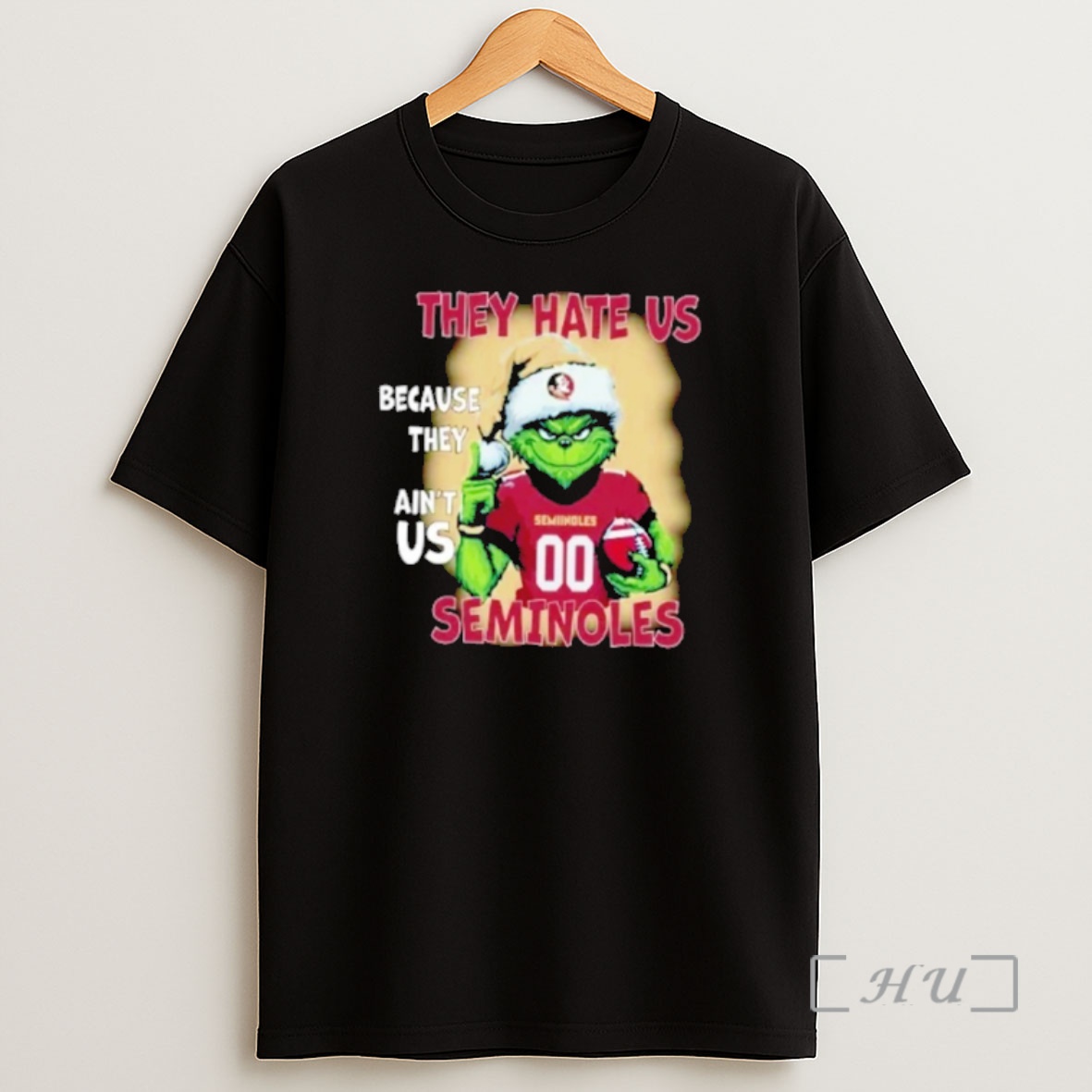 Officials Grinch Santa They Hate Us Because They Aint Us Florida State Seminoles Shirt Sweatshirt Tee