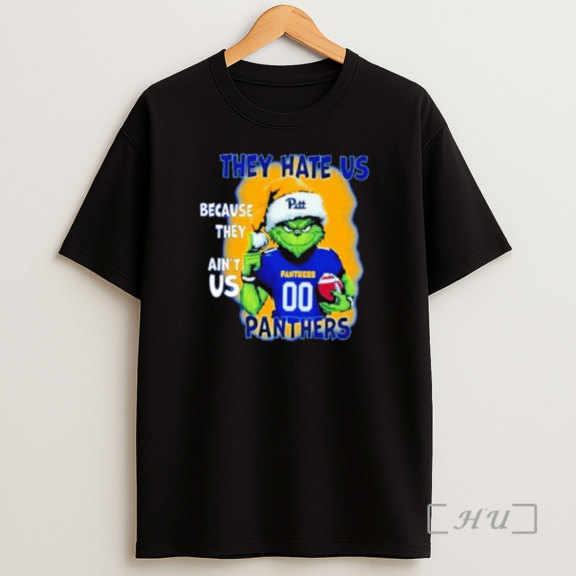 Officials Grinch Santa They Hate Us Because They Aint Us Pitt Panthers Shirt Sweatshirt Tee