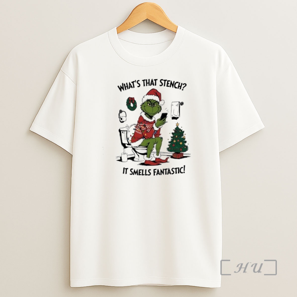 Officials Grinch Santa Whats That Stench It Smells Fantastic Shirt Sweatshirt Tee