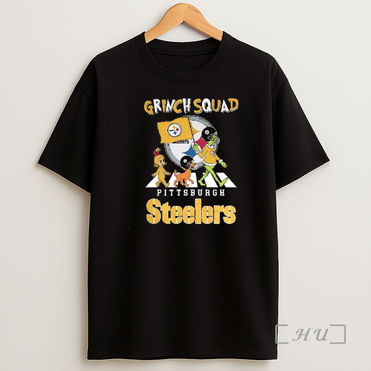 Officials Grinch Squad X Pittsburgh Steelers Football Cross The Street Christmas Premium Shirt Sweatshirt Tee