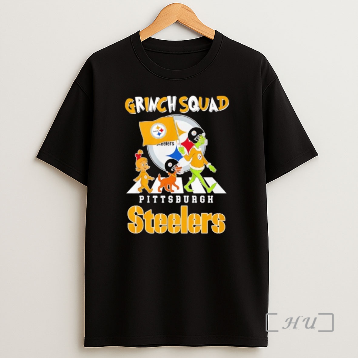 Officials Grinch Squad X Pittsburgh Steelers Abbey Road Premium Shirt Sweatshirt Tee