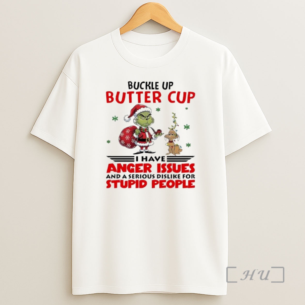 Officials Grinch And Dog Max Buckle Up Butter Cup Shirt Sweatshirt Tee