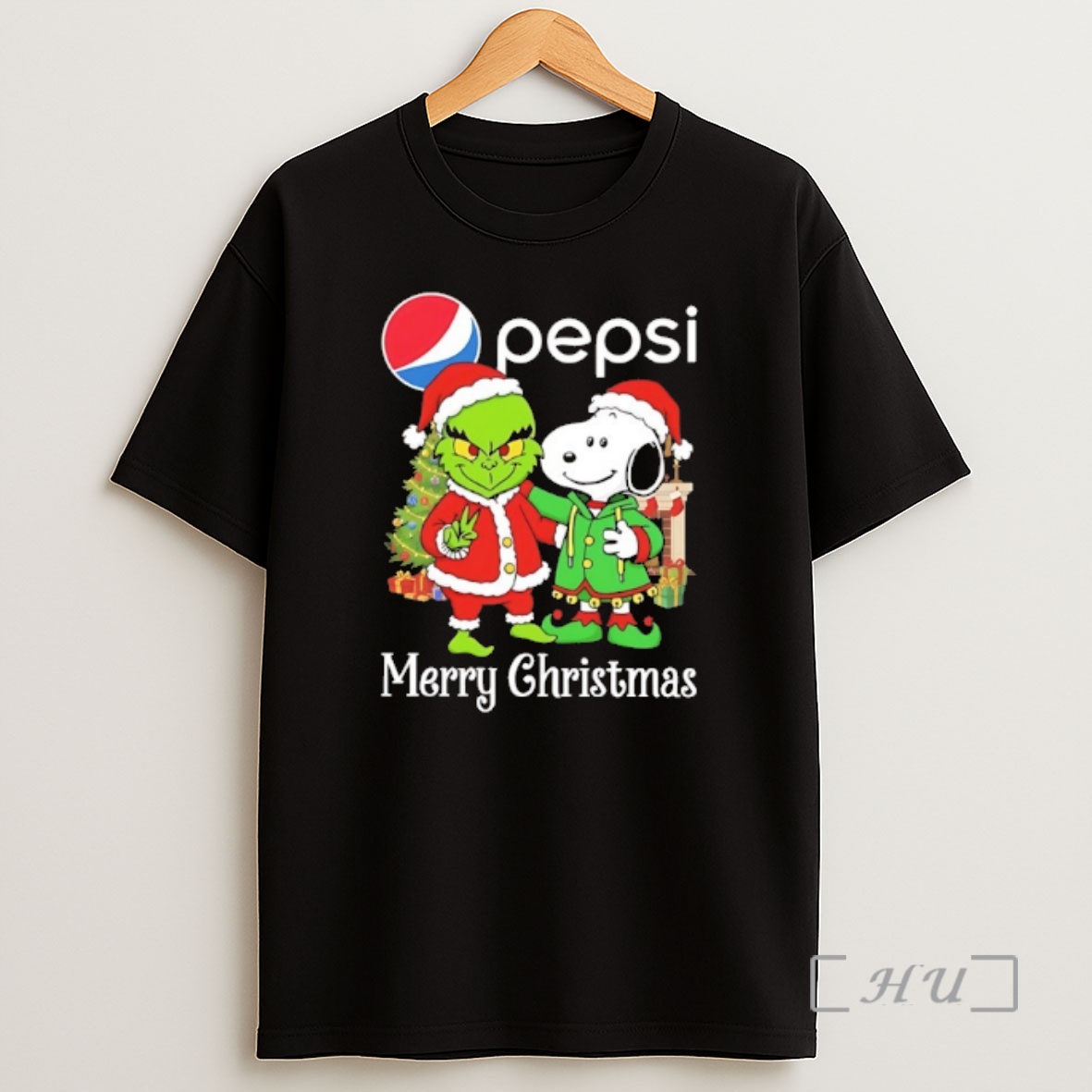 Officials Grinch And Snoopy Santas X Pepsi Merry Christmas Premium Shirt Sweatshirt Tee