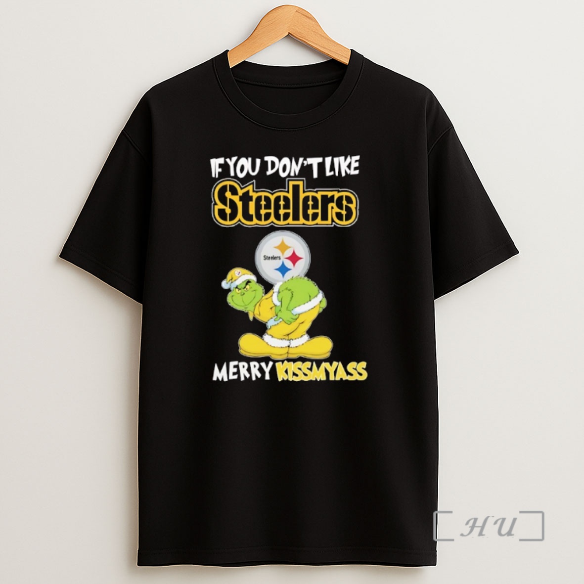 Officials Grinch Ass Pittsburgh Steelers If You Dont Like Merry Kissmyass Christmas Shirt Sweatshirt Tee