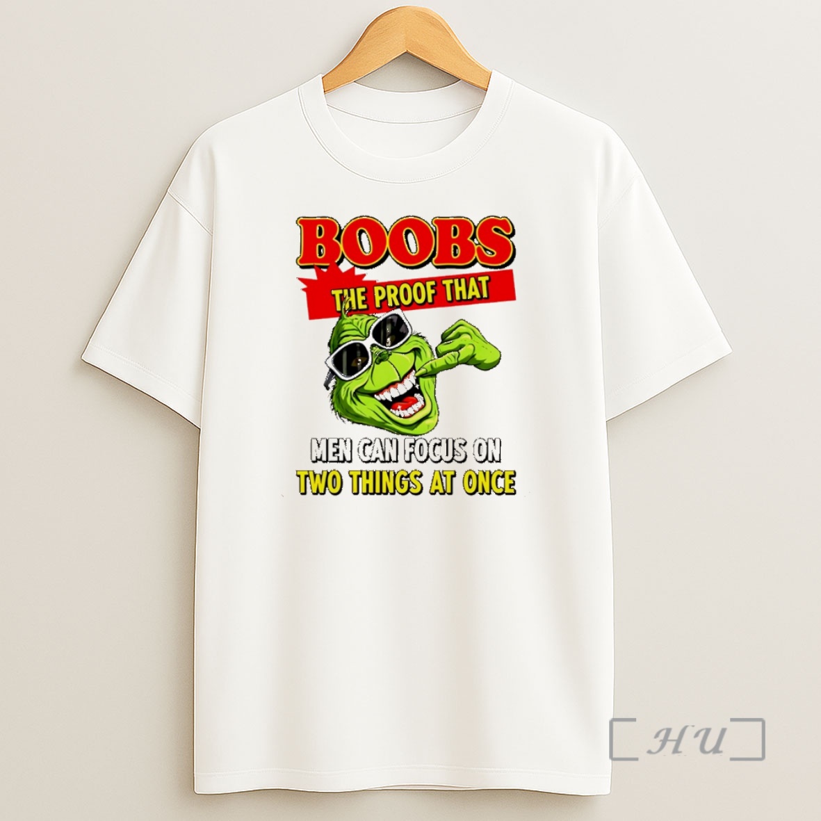 Officials Grinch Boobs The Proof That Men Can Focus On Two Things At Once Christmas Premium Shirt Sweatshirt Tee