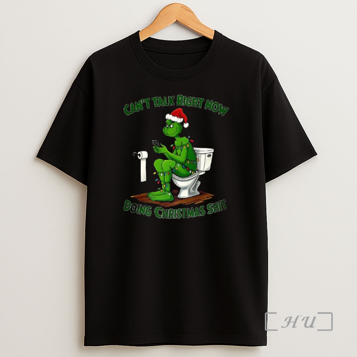 Officials Grinch Cant Talk Right Now Doing Christmas Shit Premium Shirt Sweatshirt Tee