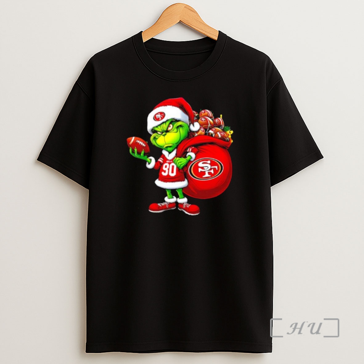 Officials Grinch Holding San Francisco 49ers Grinchmas Shirt Sweatshirt Tee