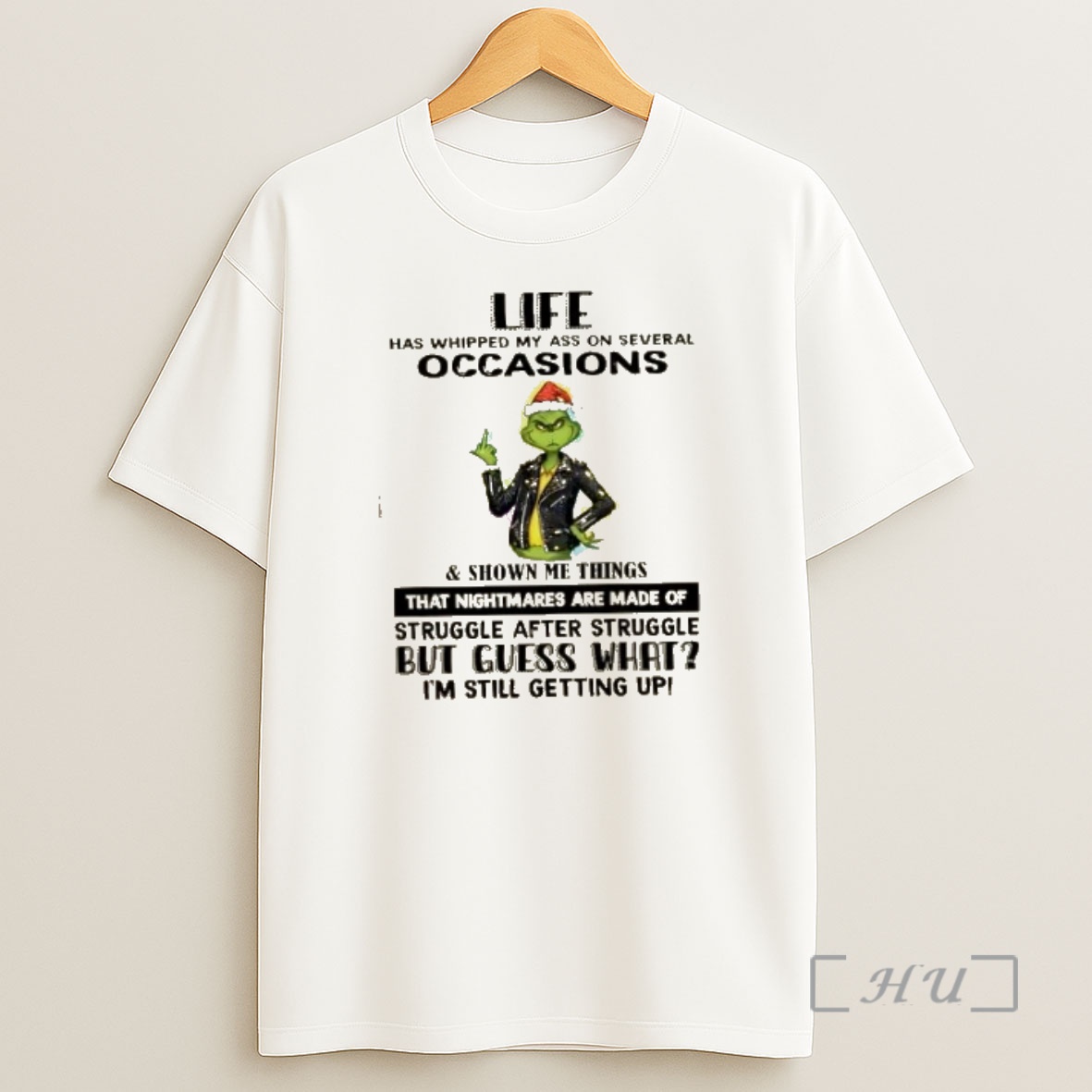 Officials Grinch Life Has Whipped My Ass On Several Occasions Christmas Shirt Sweatshirt Tee
