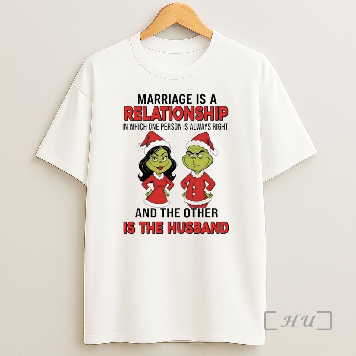 Officials Grinch Marriage Is A Relationship And Other Is The Husband Christmas Shirt Sweatshirt Tee