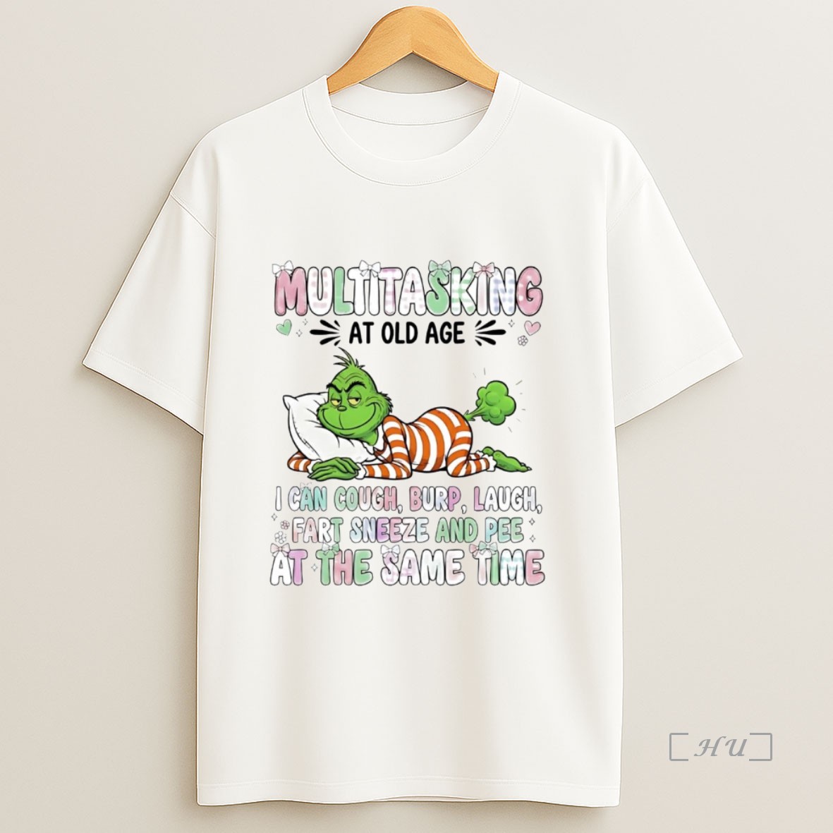 Officials Grinch Multitasking Fart Sneeze And Pee At The Same Time Christmas Premium Shirt Sweatshirt Tee