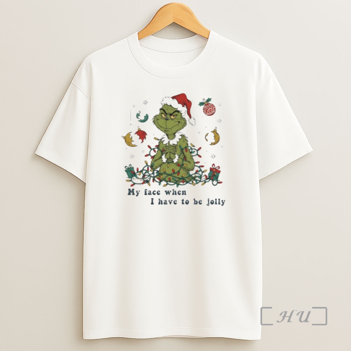 Officials Grinch My Face When I Have To Be Jolly Christmas Premium Shirt Sweatshirt Tee