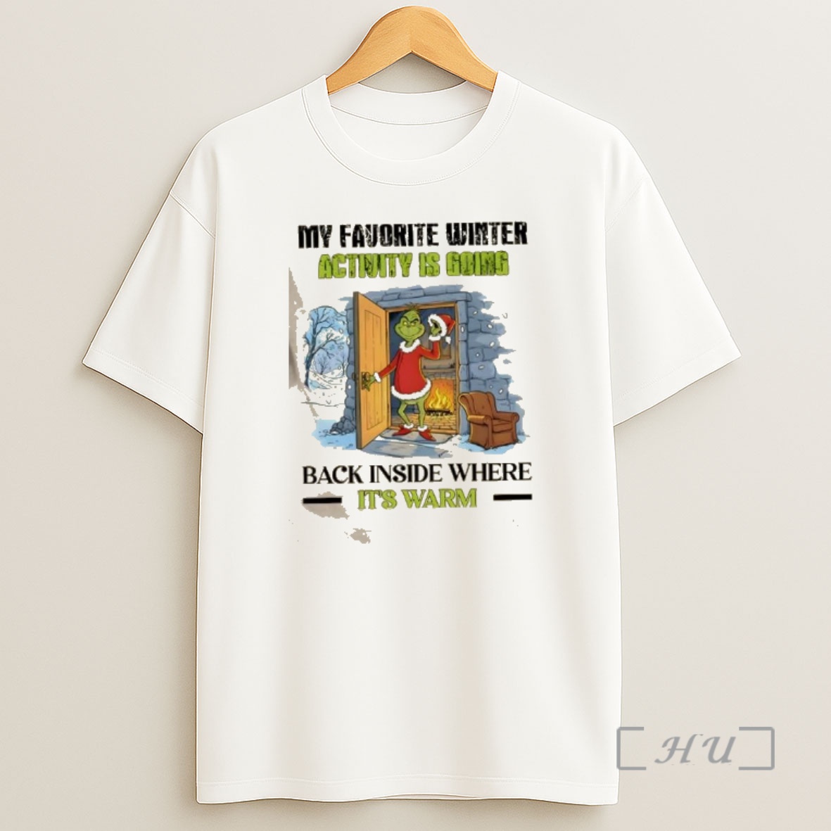 Officials Grinch My Favorite Winter Activity Is Going Back Inside Where Its Warm Christmas Shirt Sweatshirt Tee