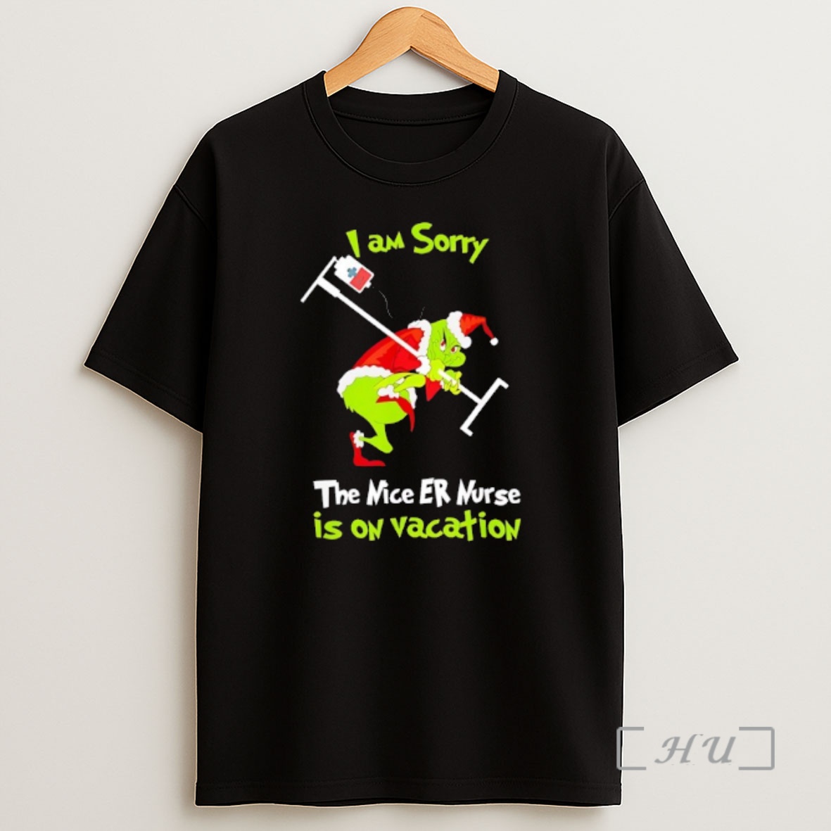 Officials Grinch Patient I Am Sorry Nice Emergency Nurse Er Christmas Is On Vacation Shirt Sweatshirt Tee