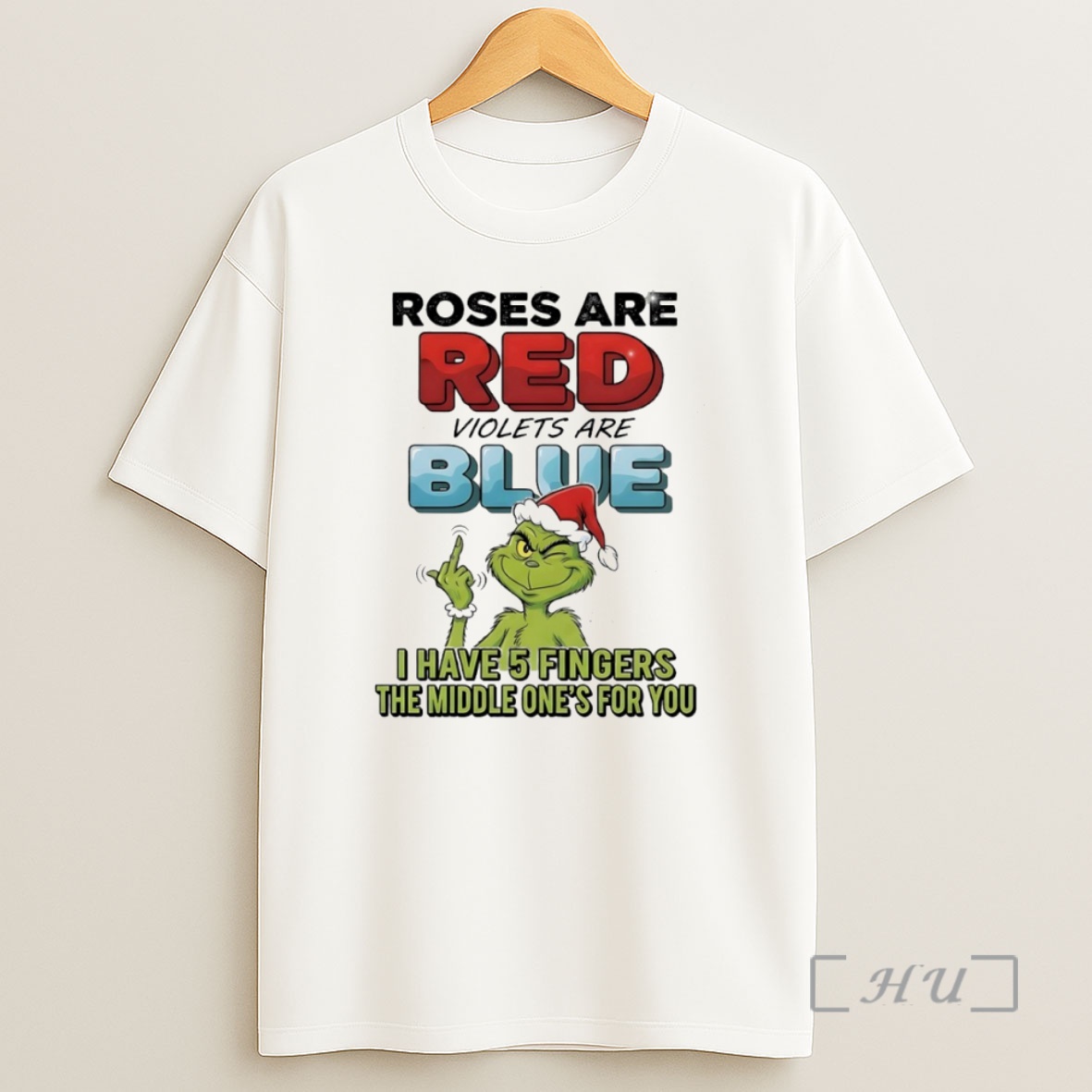 Officials Grinch Roses Are Red Violets Are Blue I Have 5 Fingers The Middle Ones For You Circle Shirt Sweatshirt Tee