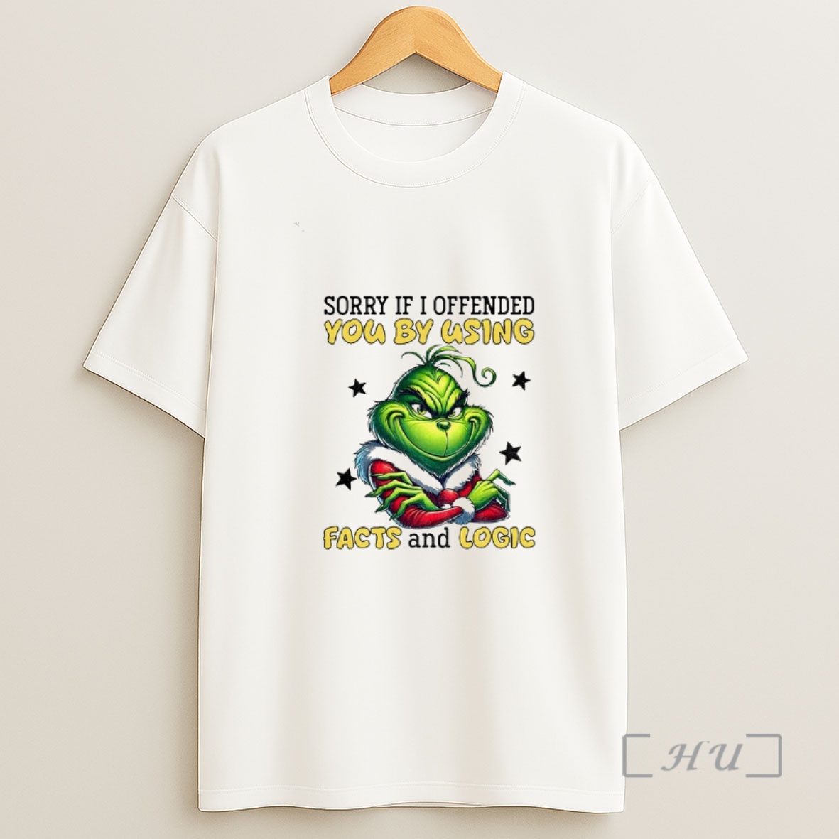 Officials Grinch Sorry If I Offended You By Using Facts And Logic Merry Christmas Shirt Sweatshirt Tee