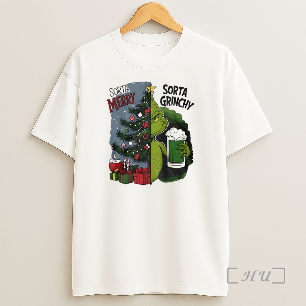 Officials Grinch Sorta Merry Sorta Grinchy Christmas Tree Holiday Shirt Sweatshirt Tee