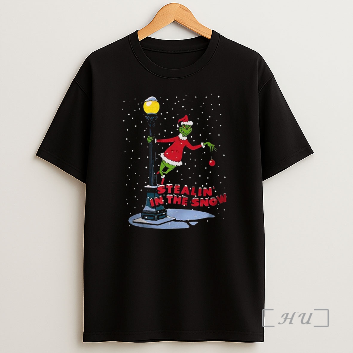 Officials Grinch Stealing In The Snow Cartoon Christmas Shirt Sweatshirt Tee