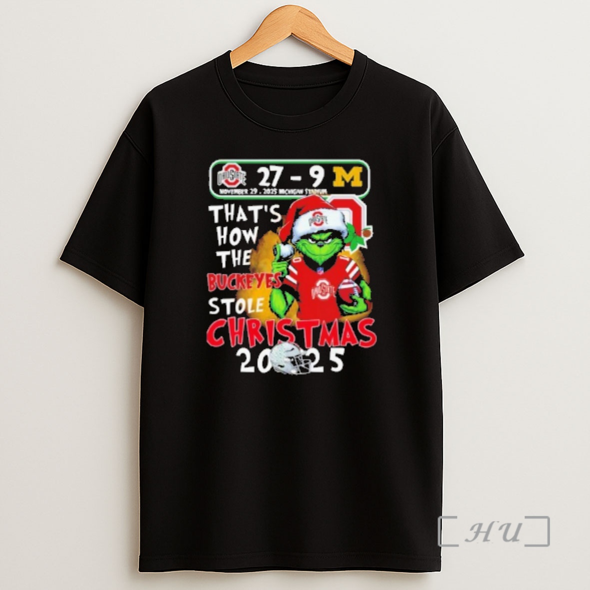 Officials Grinch Thats How The Buckeyes Stole Christmas 2025 Premium Shirt Sweatshirt Tee