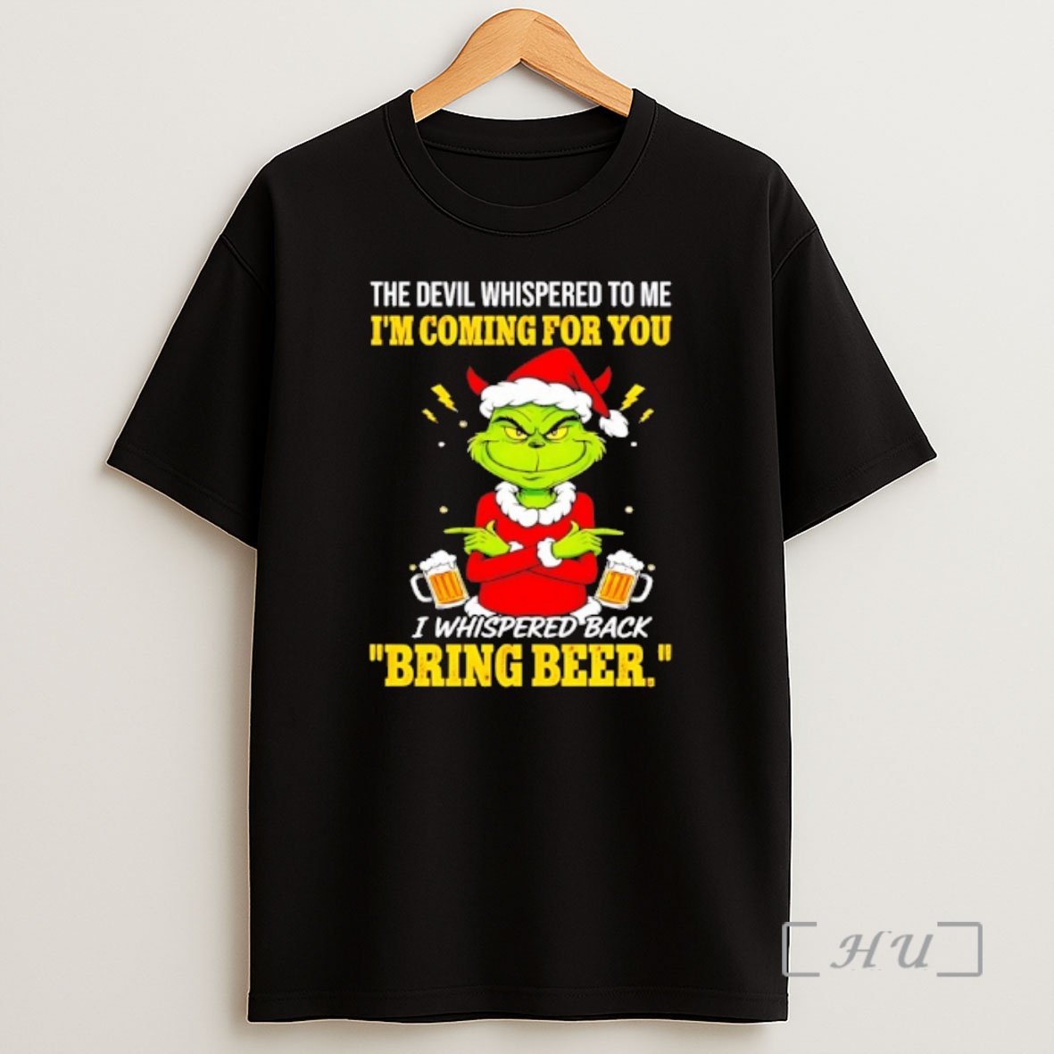 Officials Grinch The Devil Whispered To Me Im Coming For You Premium Shirt Sweatshirt Tee